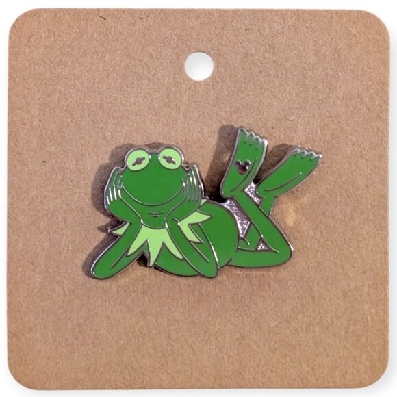 The Muppets Disney Pin: Green Color Story Kermit Laying Down - Picture 5 of 5